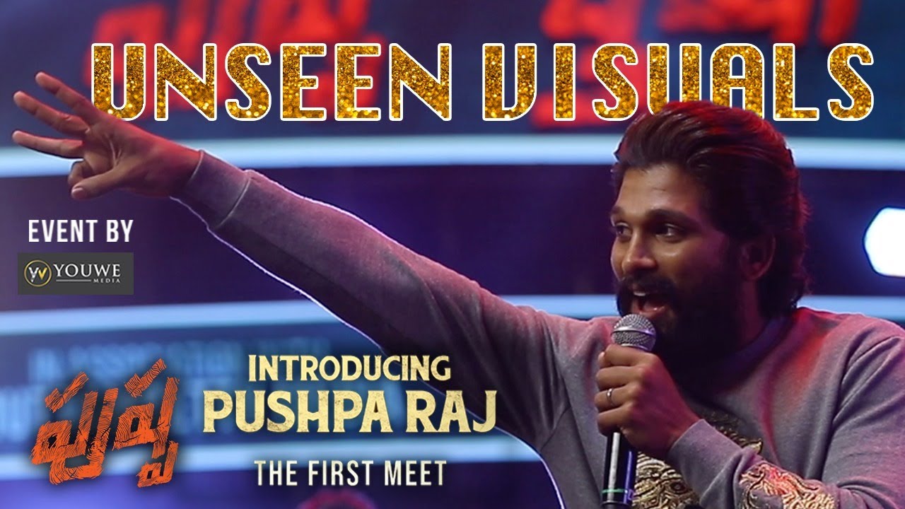 Pushpa First Meet UNSEEN VISUALS for all the Icon Star AlluArjun Fans