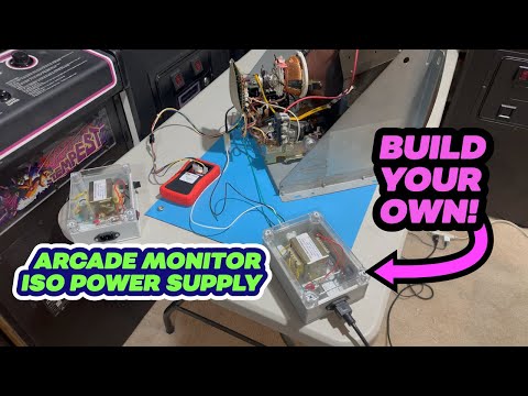 How to Build your own Arcade Monitor test bench isolation transformer power supply 📺 ⚡️