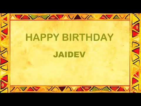 Happy birthday Jaydev