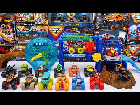 Monster Jam Collection Unboxing Review 🔥 Monster Jam Megalodon Monster Wash Play Set