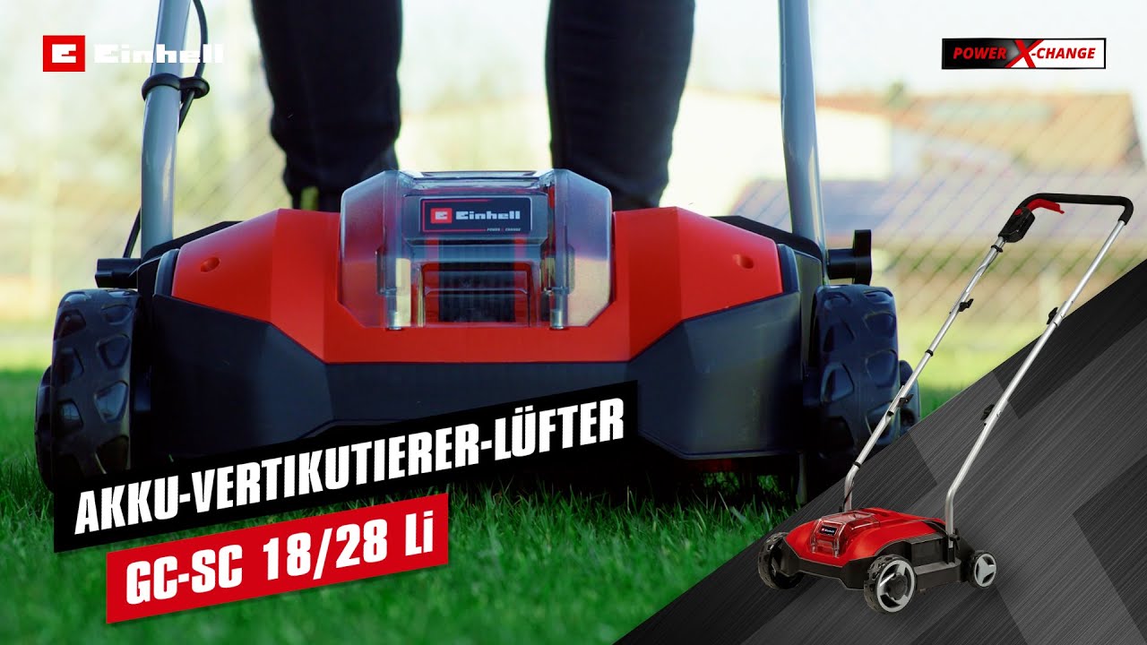 Video de Escarificador-aireador inalámbrico EINHELL GC-SC 18/28 Li-Solo