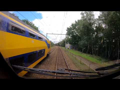 Riding with the train driver from Utrecht to Arnhem.