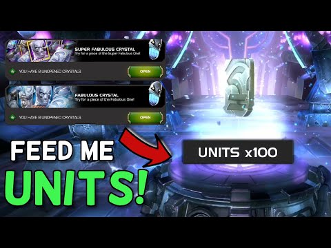 FEED ME UNITS! and Platinumpool Parts | 16 Fabulous Crystals Opening | Marvel Contest of Champions