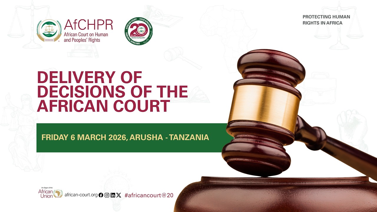 Delivery of decisions at the 80th Ordinary Session of the African Court on human peoples rights
