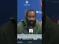 James Harden says Sixers fans “are probably the best fans in the NBA” ? #shorts