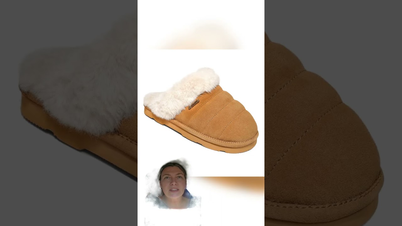 Watch Bearpaw Women's Loki Style Quilted Slippers - 3053W Jordyn - Cozy Indoor/Outdoor House Shoe video