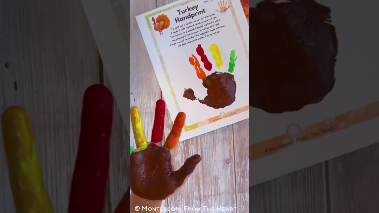 Thanksgiving Poem Turkey 🦃 Handprint 🤚Keepsake FREE #printables #thanksgivingcrafts #preschool