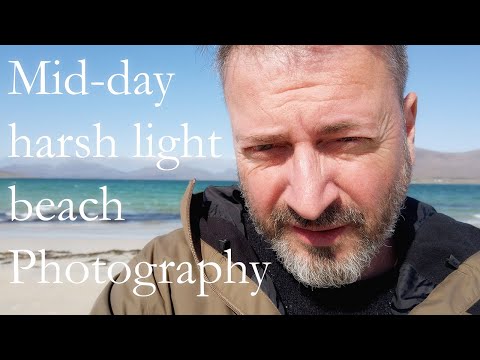Landscape photography at midday.  3 beaches on Harris, Scotland
