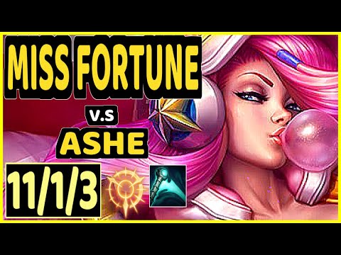 DEFT (MISS FORTUNE) vs ASHE - 11/1/3 KDA BOTTOM ADC CHALLENGER GAMEPLAY - KR