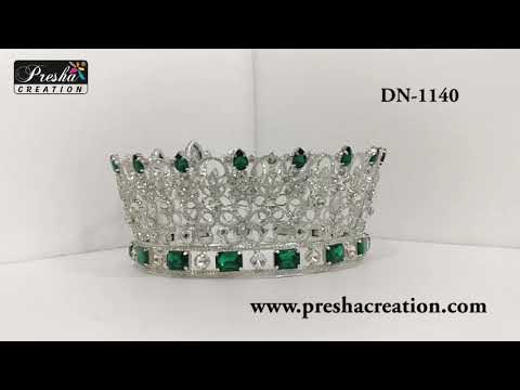 Green brass crown