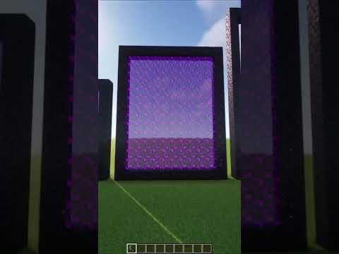 How Big Can Be Nether Portal In Minecraft 😳 #shorts
