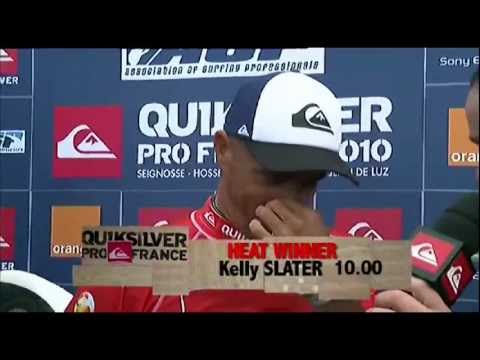 Chico Seeds Quiksilver Pro France 2010 Kelly Slater Vs Maxime Huscenot Rd 2 Heat 1