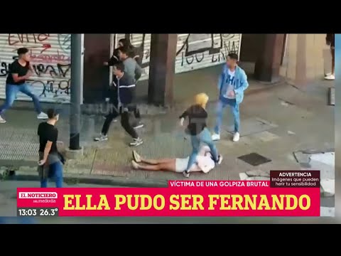 SALVAJE GOLPIZA A UNA MUJER a la SALIDA de un BOLICHE - El Noti de la Gente