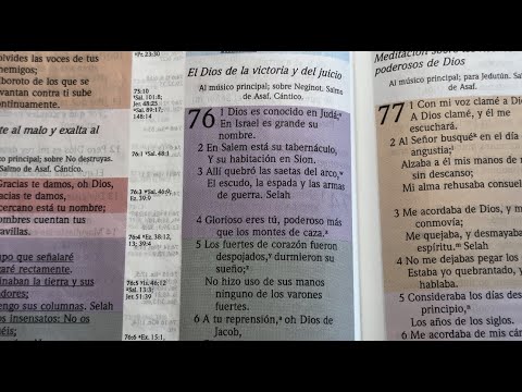 SALMOS Capítulos del 76 al 85 Biblia Reina Valera 1960