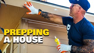 Preparing To Paint a House.  House Painting Instructions & Hacks.