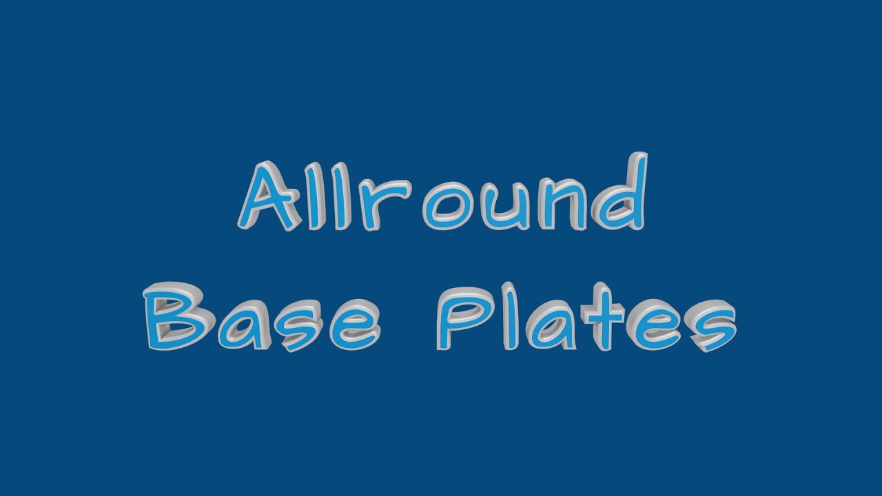 만능 비계 베이스 플레이트 3D 모델