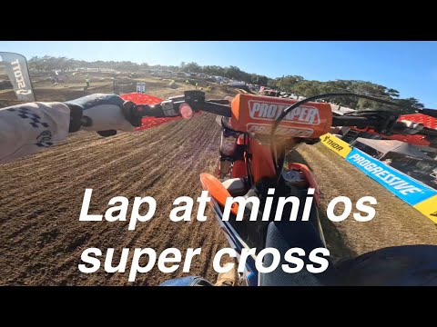 Lap on the 2024 mini os supercross
