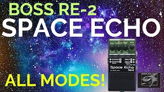 Video thumbnail for How to Use All Modes of the Boss RE-2 Space Echo Pedal by Raccoon Point Studios
