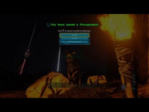 ARK: Survival Evolved_ procoptodon tame on scorched earth