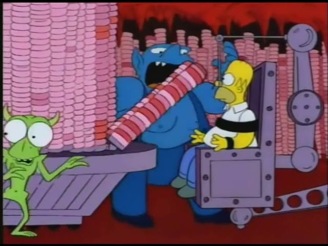 Vídeo relacionado con Homero de Los Simpson no Puede Hablar Comiendo rosquillas Camiseta