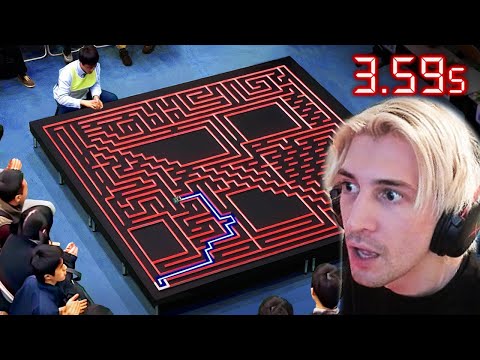The Fastest Maze-Solving Competition On Earth | xQc Reacts