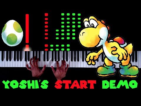 Super Mario World 2: Yoshi's Island - Yoshi's Start Demo - Piano|Synthesia Video