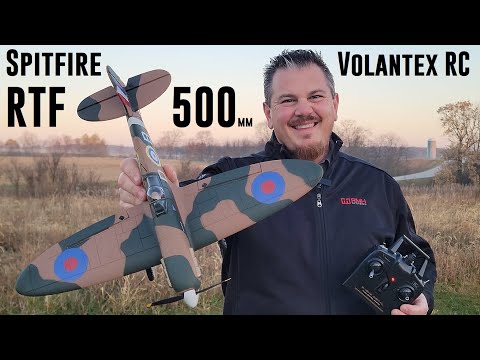 Volantex RC - Spitfire - 500mm - RTF - Unbox & Maiden Flight