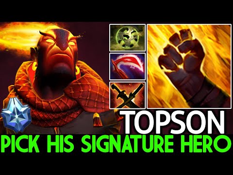 TOPSON [Ember Spirit] Pick His Signature Hero with Physical Build Dota 2