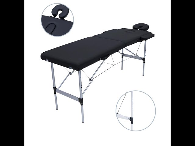 جلوبال ستار | سرير مساج متنقل​ | قابل للطي المينيوم | لون أسود | 690 -AB
