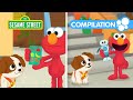Sesame Street Help Elmo Puppy Find The Missing Coloring Book And Robot TWO Episodes