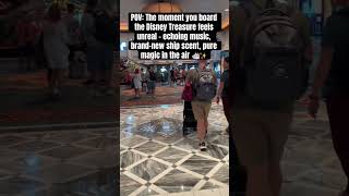 This is the moment the vacation officially becomes unforgettable. #DisneyTreasure #DisneyCruiseLine