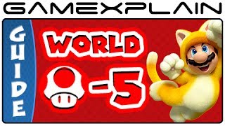 Super Mario 3D World - World Mushroom-5 Green Stars & Stamp Locations Guide & Walkthrough