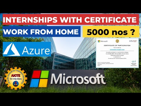 Microsoft free internship with certificate online | Internships 2025 | Work From Home Internships