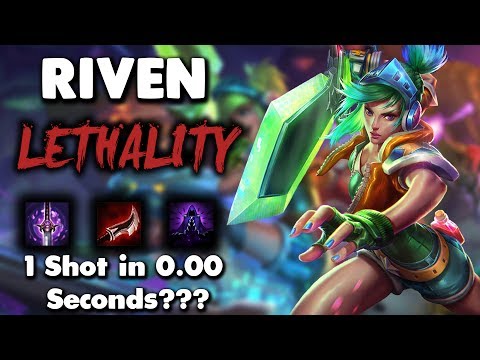 IS THIS EVEN LEGAL??? - Riven 1-Shot in 0.00 Seconds