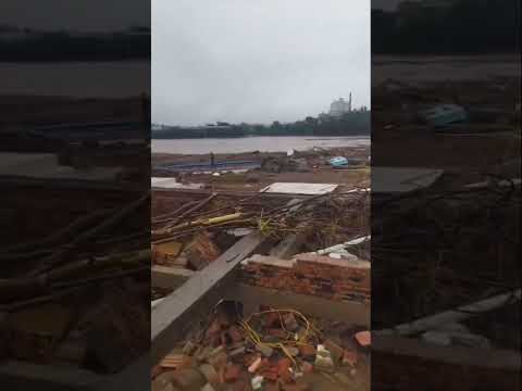Destruição no Bairro passo da estrela em Cruzeiro do Sul rio grande do sul Brasil