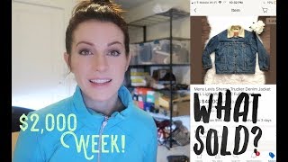 $2,000 Sales in One Week! What Sold on eBay? Fashion Brands & Thrift Finds to Sell for a Profit!