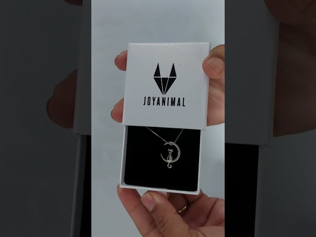 Vídeo relacionado con Collar de plata de ley 925, colgante de gato pequeño en la luna, joyería animal, collar de mujer, joyería de mujer, regalos para mujeres amantes de los gatos