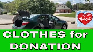 Donating Clothes to Charity //Where to Drop Clothes for Donation - @NingD