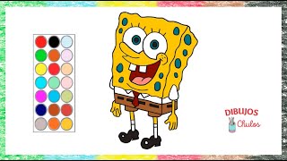 Cómo Dibujar A Bob Esponja I How to Draw Sponge Bob  Square Pants ?️ Dibujos Para Niños? Dibujar