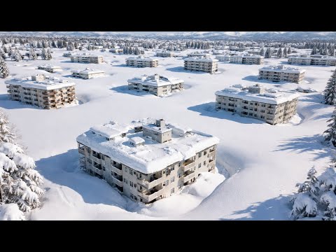 Schneemassen bis zu 6 Meter in Russland! Schneesturm hält in Kamtschatka an, Gebäude verschwinden