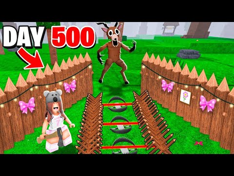 I Built the DEADLIEST GIRL BASE in 99 Nights in the Forest!