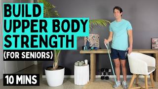 Upper Body Strength Workout for Seniors & Over 60s | Resistance Bands & Weights (Intermediate)