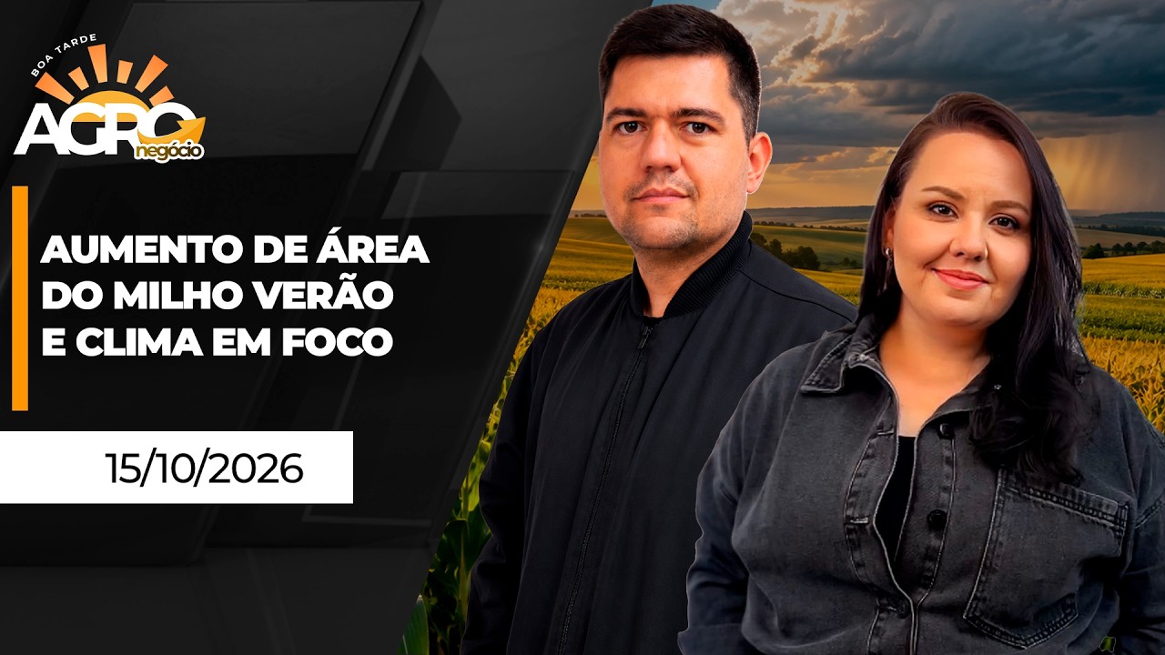 BOA TARDE AGRO - Aumento de área do milho verão e clima em foco
