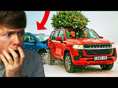 Reacting to CRAZIEST CHRISTMAS CRASHES! (BeamNG Drive)