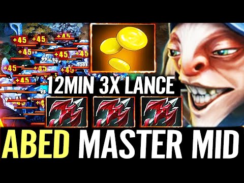 🔥 ABED Master MEEPO MID — 12min 3x Dragon Lance MAX STATS Big Stack Fast Farm Dota 2 Pro