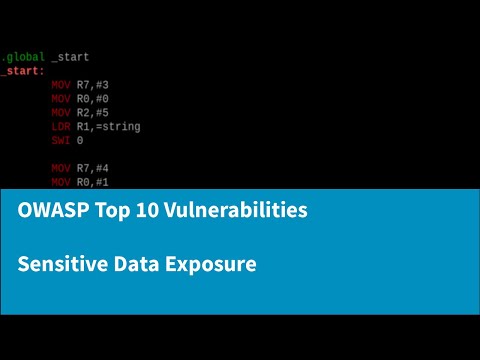 An Introduction to OWASP Top 10 Vulnerabilities - Sensitive Data Exposure