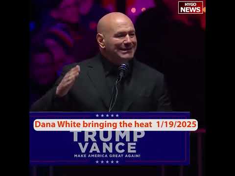UFC President Dana White spoke at Trump Celebratory Victory Rally, embodies what being an American