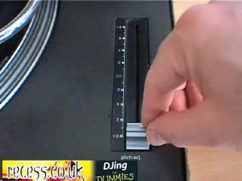 The pitch control - DJing for Dummies