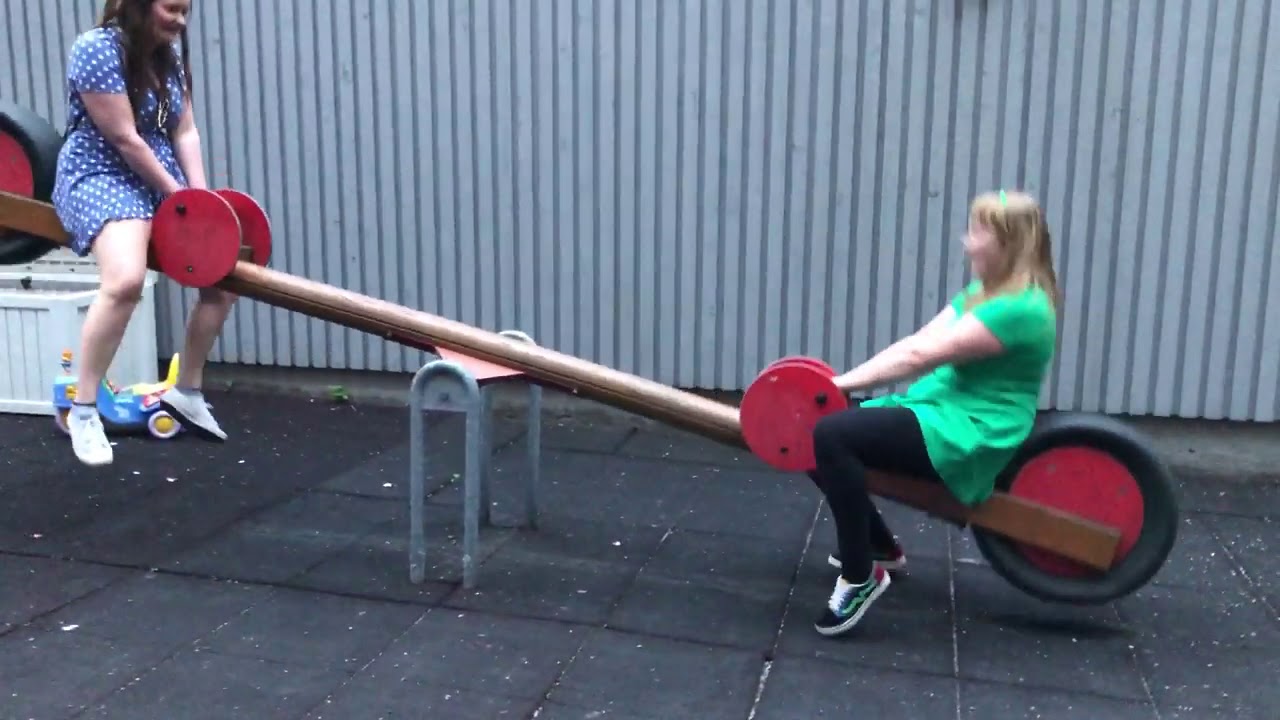 Как не надо кататься на качелях