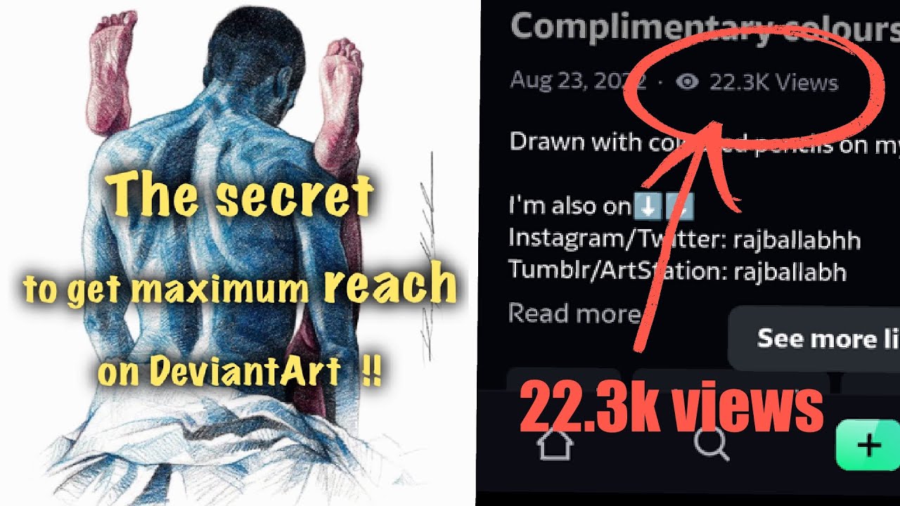 The BEST TIP for maximum reach on DeviantArt!!  #shorts